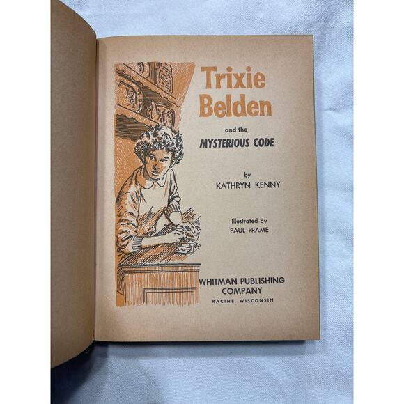 Trixie Belden and the Mysterious Code 1961 Whitman Vintage Book - Picture 8 of 11